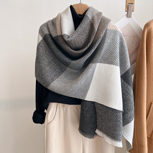 Premium Cotton Multicolor Crinkled All-Season Shawl Wrap