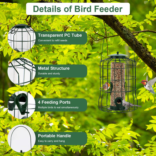 Aura Squirrel-Proof Bird Feeder