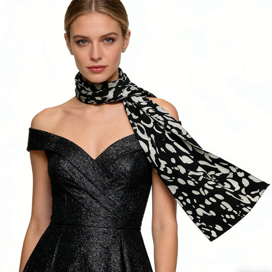 The Gallery Scarf: 79-Inch Abstract Art Wrap