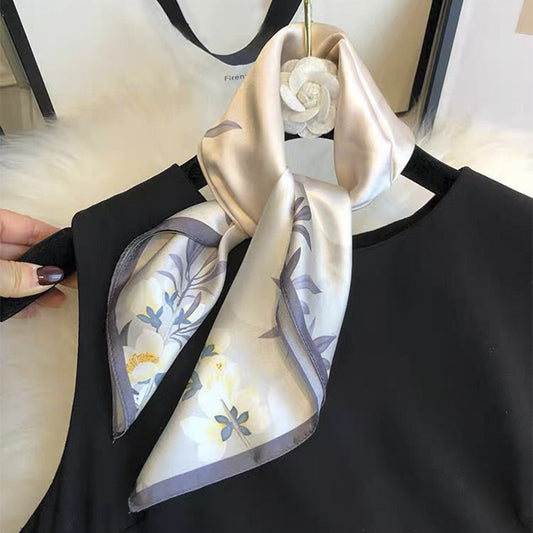 100% Mulberry Silk Versatile Square Scarf