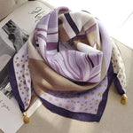 The Magnetic Clasp Square Scarf | Premium Fiber Blend