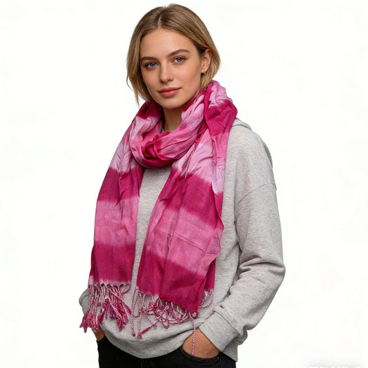 The Aura Abstract Scarf - Premium Silky Soft Travel Wrap