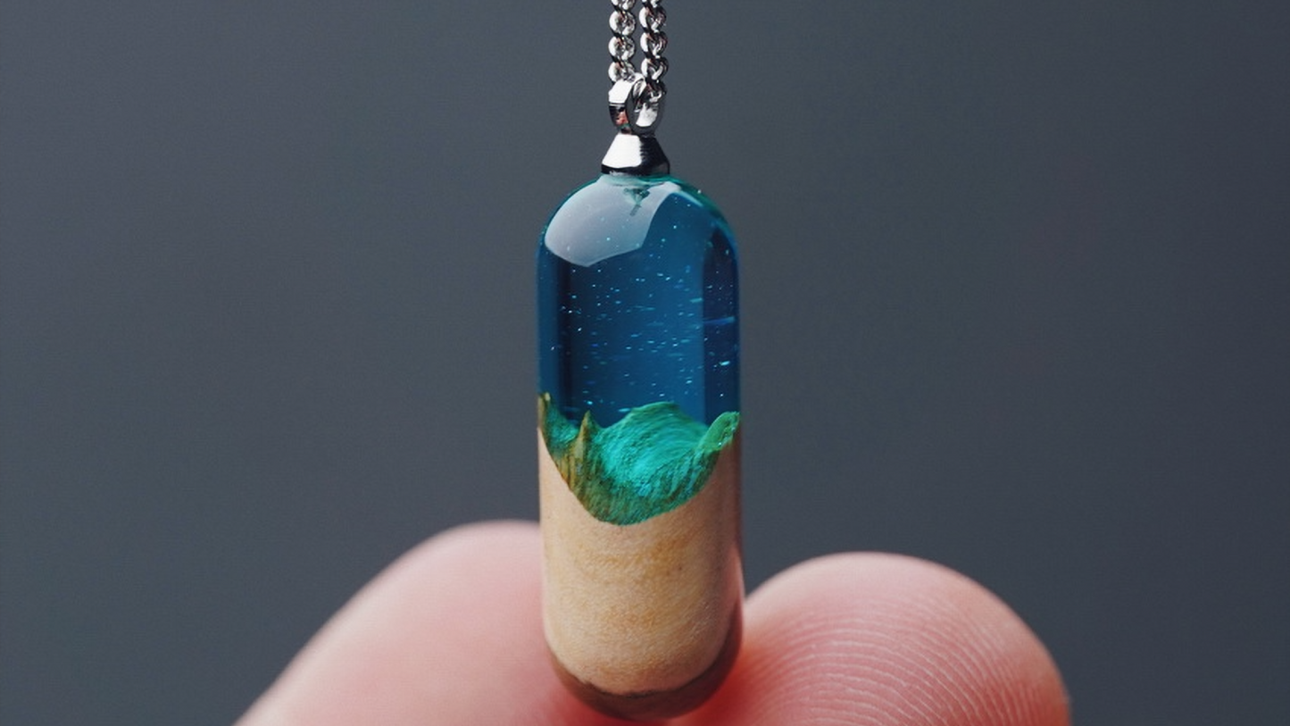 Handcrafted Log Pendant