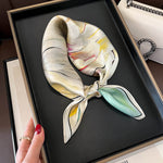 100% Mulberry Silk Versatile Square Scarf