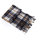 Women's Plaid Velvet Scarf