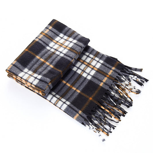 Women's Plaid Velvet Scarf
