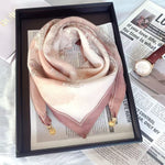 The Magnetic Clasp Square Scarf | Premium Fiber Blend