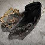 Premium Artisan Embroidered Silk & Wool Scarf
