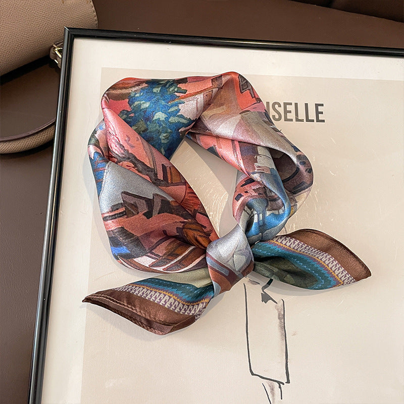 100% Mulberry Silk Versatile Square Scarf
