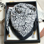 The Magnetic Clasp Square Scarf | Premium Fiber Blend