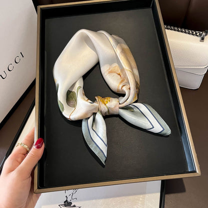 100% Mulberry Silk Versatile Square Scarf