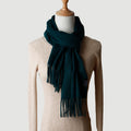 100% Wool Scarf with Tassels