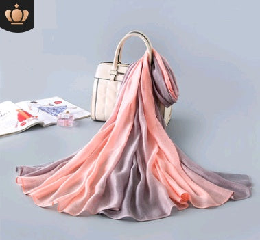 100% Mulberry Silk Gradient Shawl