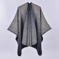 Women's Oversized Plaid Floral Patterned Shawl