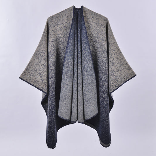 Women's Oversized Plaid Floral Patterned Shawl