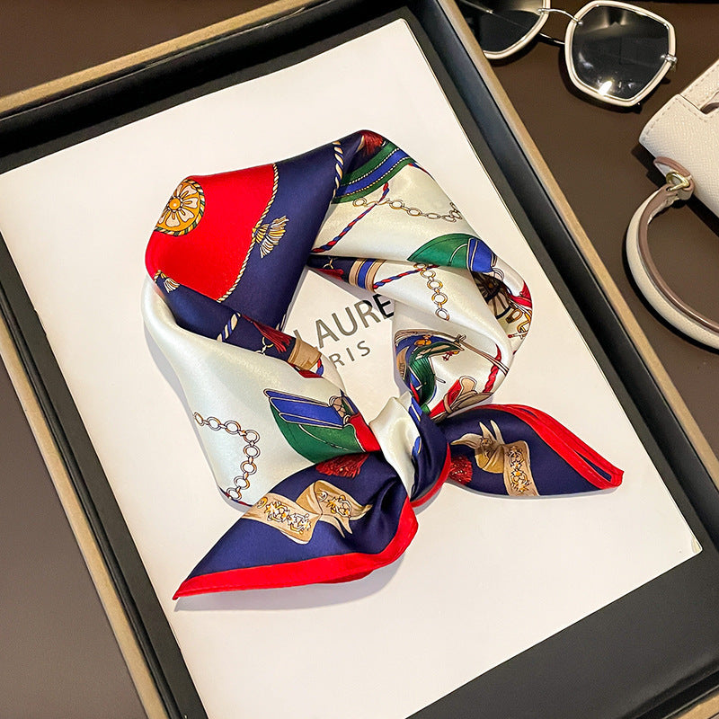 100% Mulberry Silk Versatile Square Scarf
