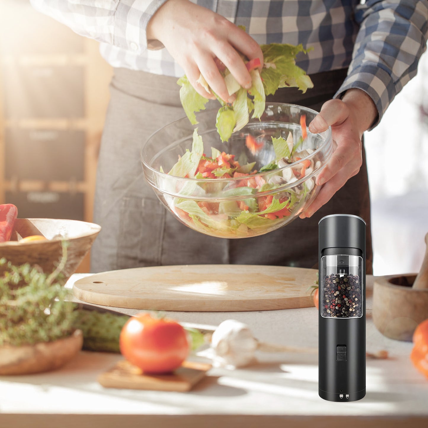 Aura Electric Salt & Pepper Mill