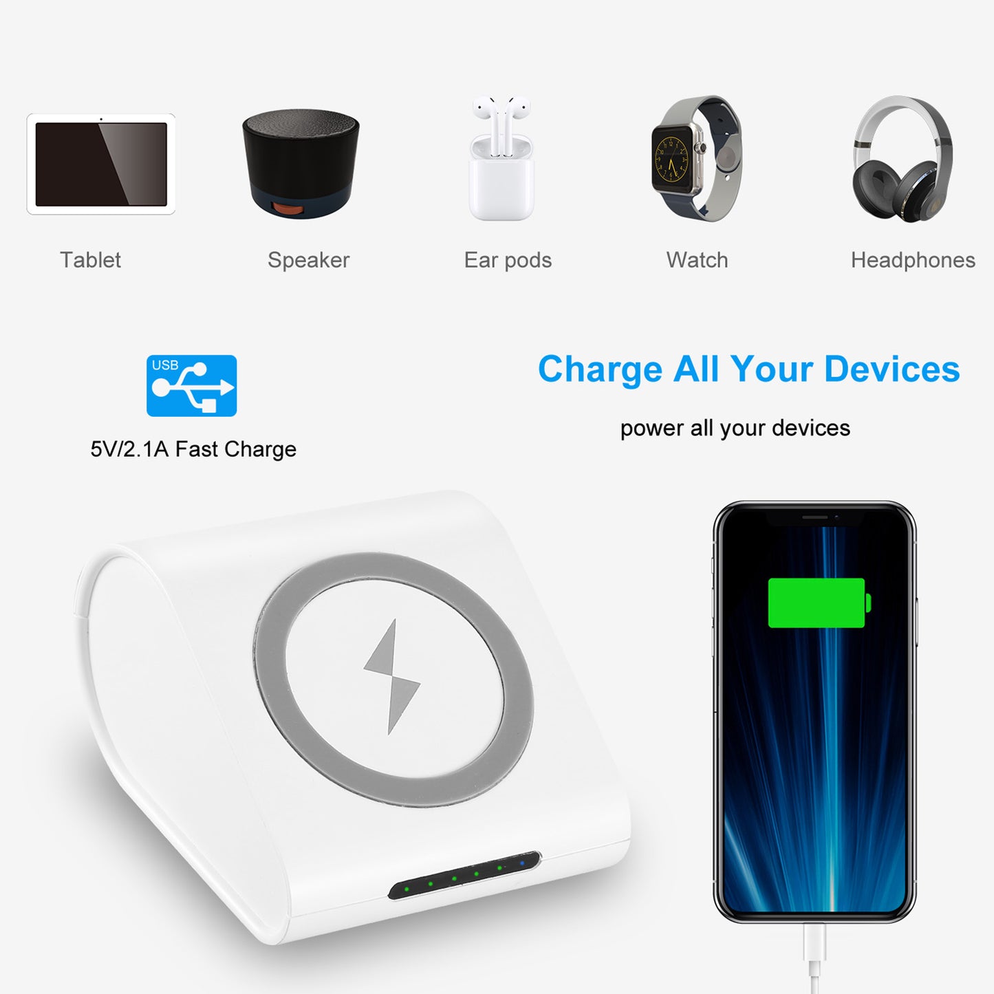 Aura 3-in-1 Wireless Charging Power Bank