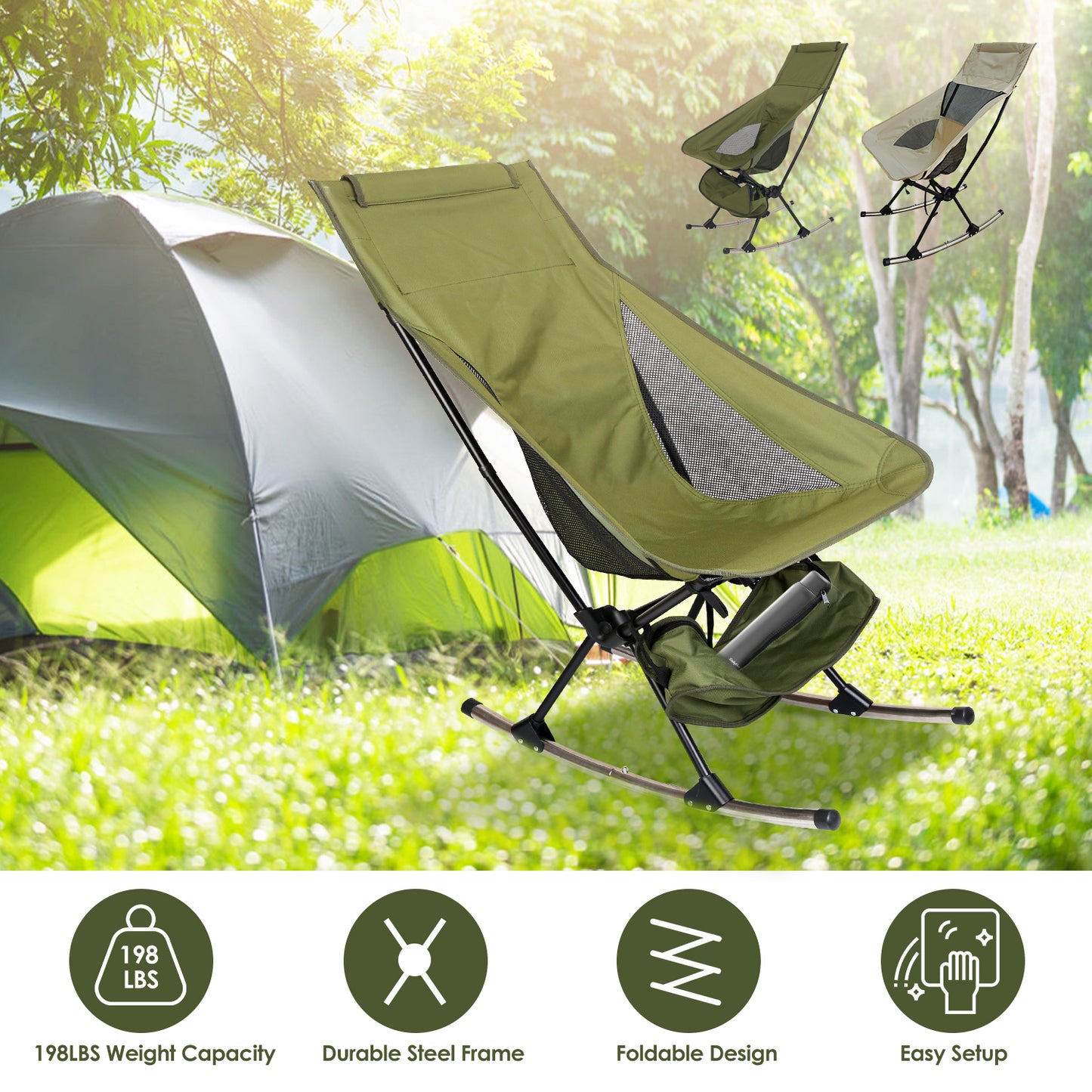 The Nomad Rocker | Portable Folding Chair