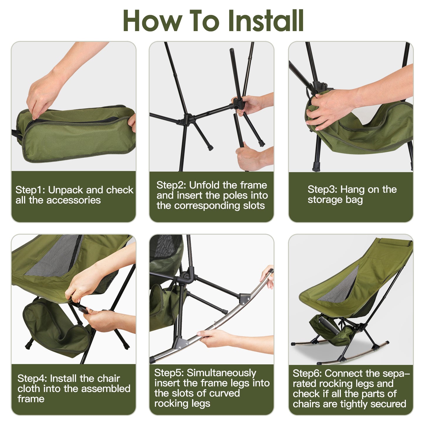 The Nomad Rocker | Portable Folding Chair