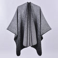 Women's Oversized Plaid Floral Patterned Shawl