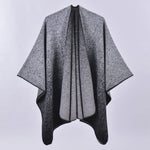 Women's Oversized Plaid Floral Patterned Shawl