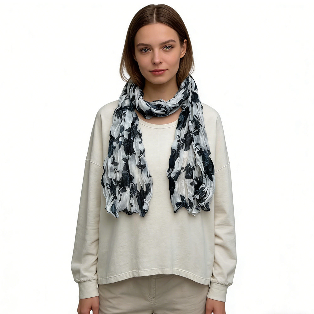 The Aura Wrinkle-Resistant Crinkle Texture Scarf