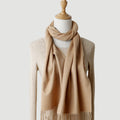 100% Wool Scarf with Tassels
