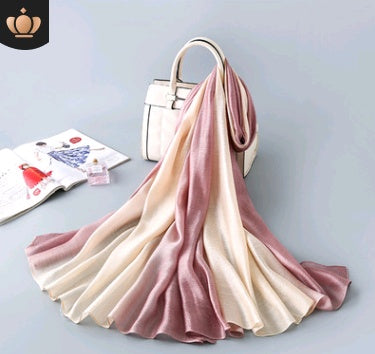 100% Mulberry Silk Gradient Shawl