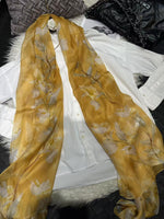 100% Mulberry Silk Chiffon Scarf | Ideal for Summer