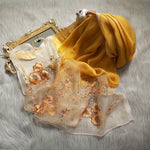 Premium Artisan Embroidered Silk & Wool Scarf