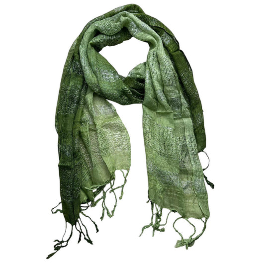 Aura Metallic Ombre Scarf – Lightweight Premium Wrap