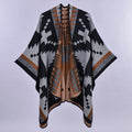 Women's Oversized Plaid Floral Patterned Shawl