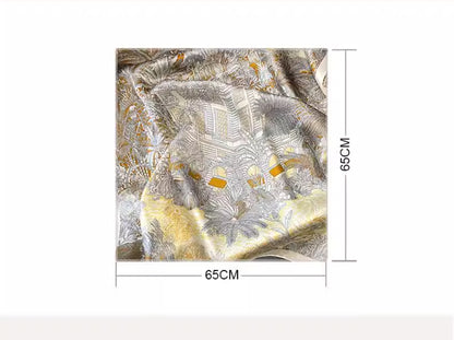 100% Mulberry Silk Kerchief Scarf | Large Square Wrap