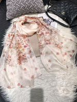 100% Mulberry Silk Chiffon Scarf | Ideal for Summer