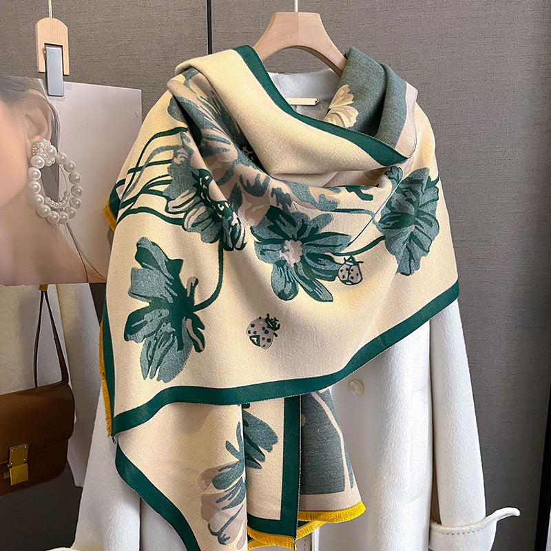 Women's Reversible & Warm Cotton Scarf
