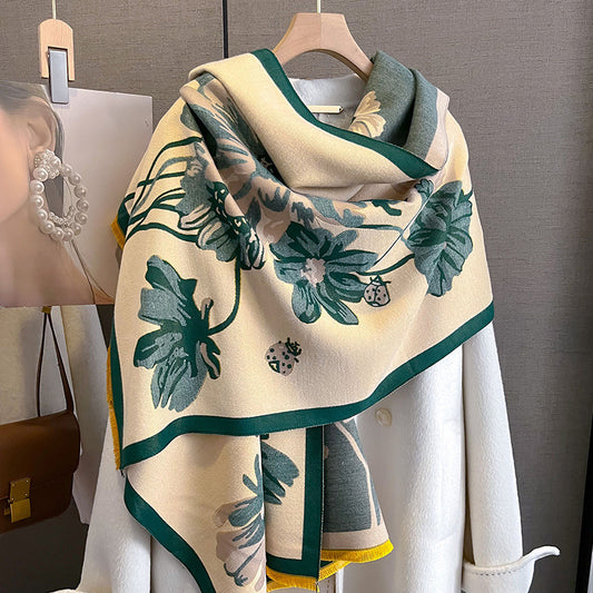 Women's Reversible & Warm Cotton Scarf