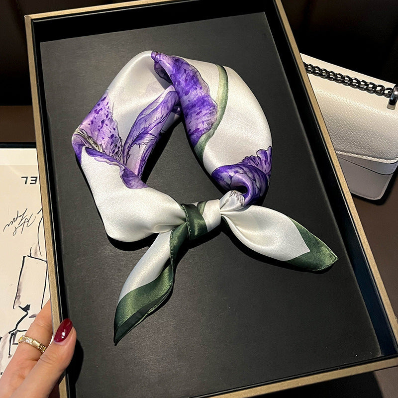 100% Mulberry Silk Versatile Square Scarf