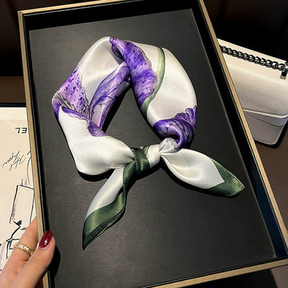 100% Mulberry Silk Versatile Square Scarf