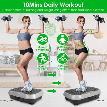 Full Body Workout Vibration Platform with Resistance Bands