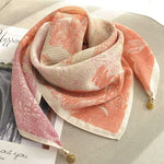 The Magnetic Clasp Square Scarf | Premium Fiber Blend