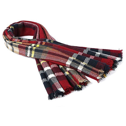 Glencairn Oversized Tartan Shawl with Tassel Detail