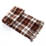 Women's Plaid Velvet Scarf