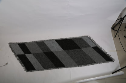 Women's Soft Gray Blanket Plaid Shawl