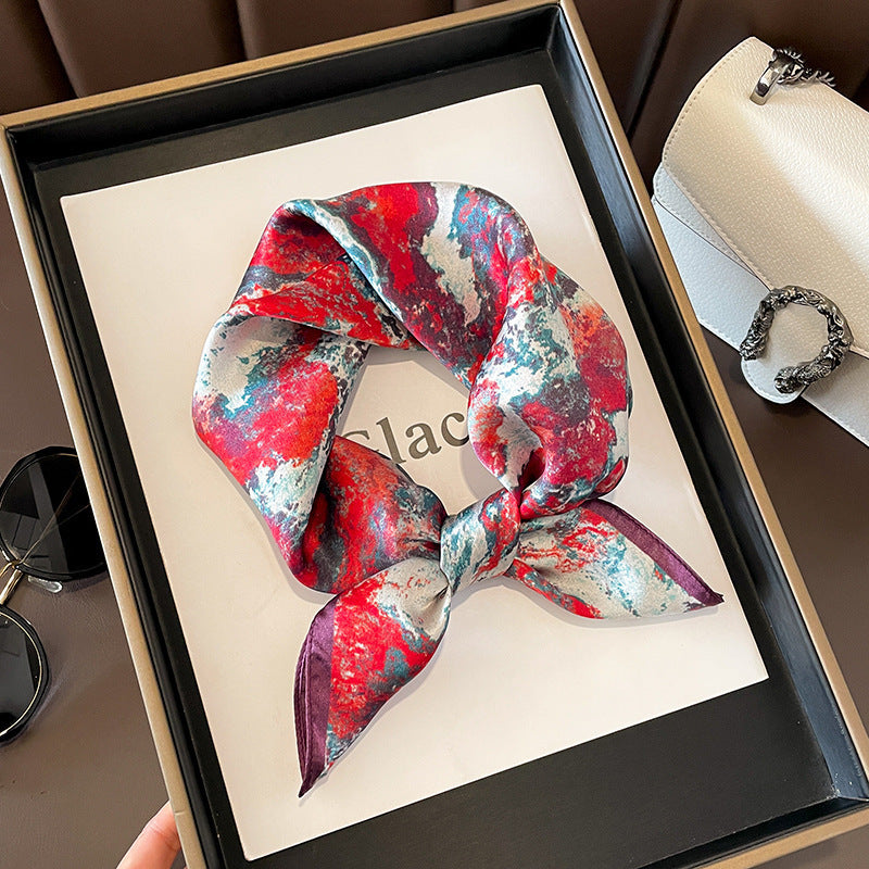 100% Mulberry Silk Versatile Square Scarf