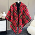 Soft-touch Windproof Wrap for Women in Solid & Plaid Colors