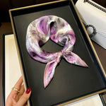 100% Mulberry Silk Versatile Square Scarf