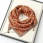 The Magnetic Clasp Square Scarf | Premium Fiber Blend