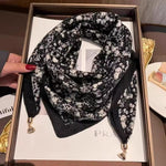The Magnetic Clasp Square Scarf | Premium Fiber Blend