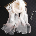 Pure Silk Scarf | Lightweight Summer Wrap & Versatile Cover-Up